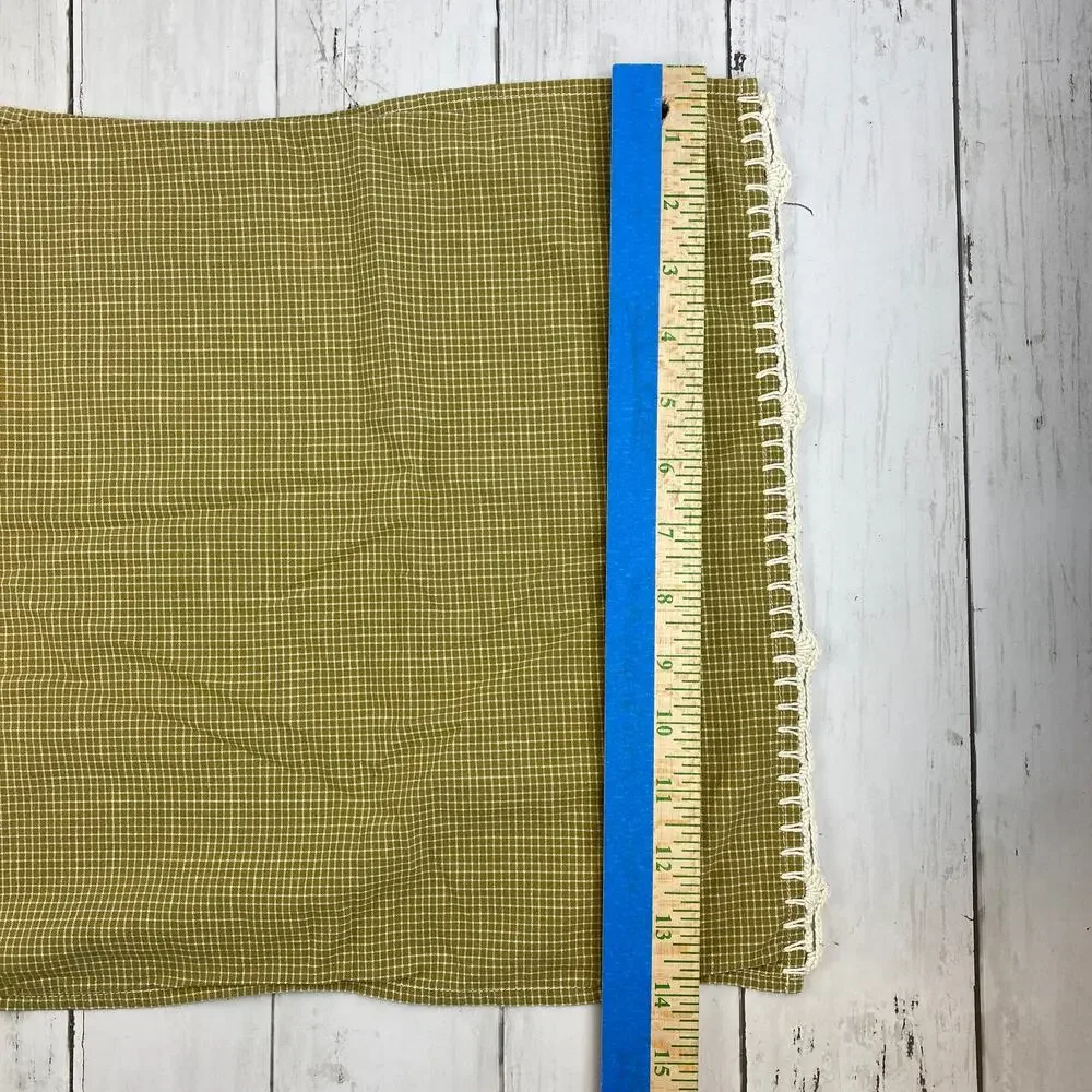 VTG 3d Crocheted Veggie & Fruit Green Edge Kitchen Hand Tea Towels - Picture 5 of 10